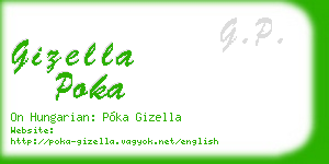 gizella poka business card